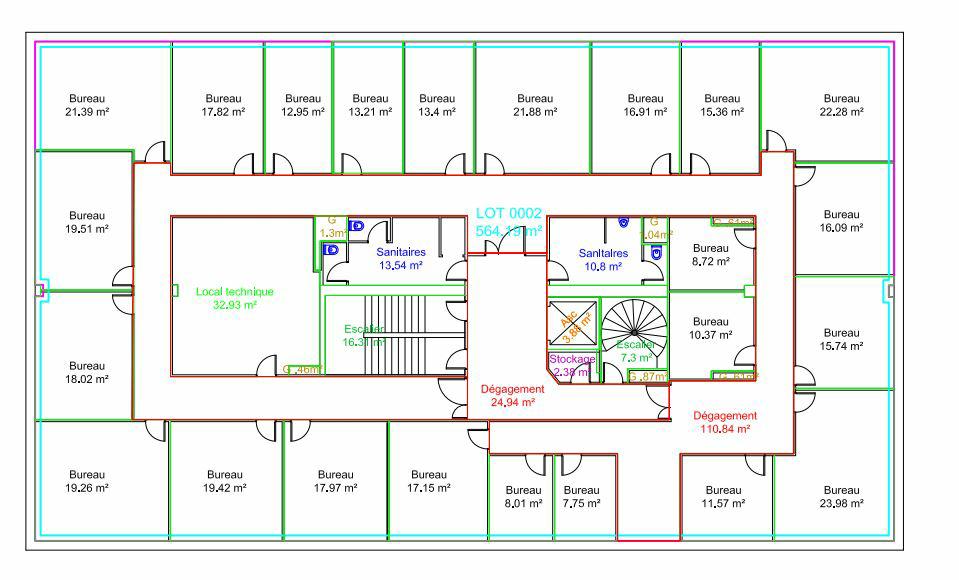 Bureau La Plaine Saint-Denis 1746m² Location bureau La Plaine Saint-Denis Seine-Saint-Denis OLBUR2312422 14